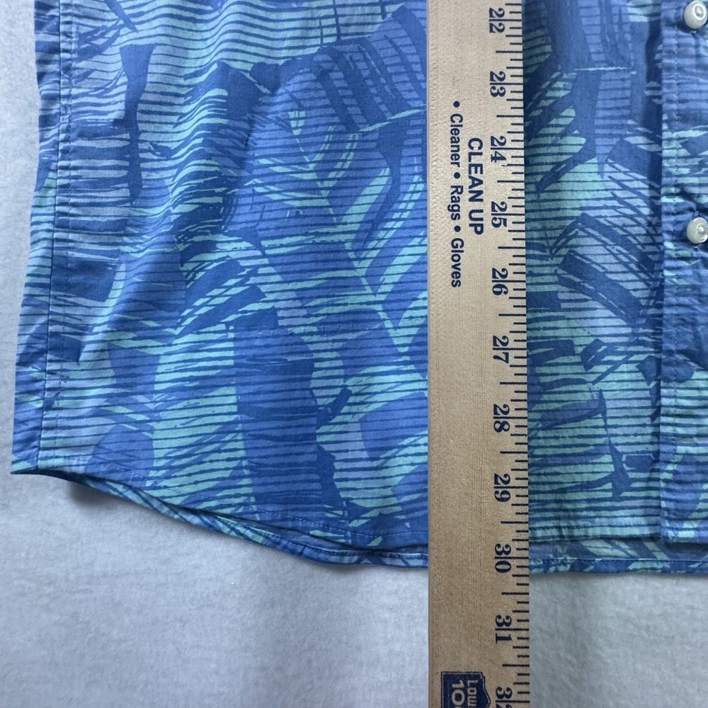 Vineyard Vine Classic Fit Hawaiian Camp Shirt Men's XL Blue Palms Short Sleeve - Picture 6 of 6